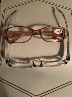Women's Reading Glasses - +2.00 Strength set of two random colors